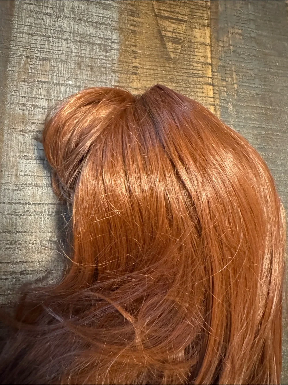 NWT LONAI Retro Brown Wig 50s 60s 70s Wig with Bangs  Synthetic Hair Ginger